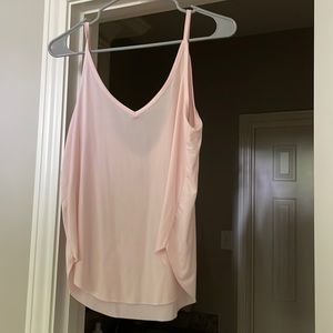 Me to We light pink V cut tank.